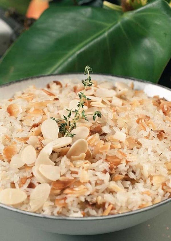 Reis und Linsen in Kombination Silvestermenü