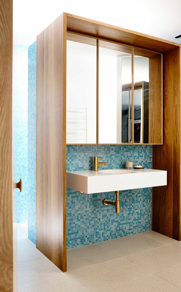 mosaikfliesen badezimmer schöne farbnuancen modernes badezimmer design