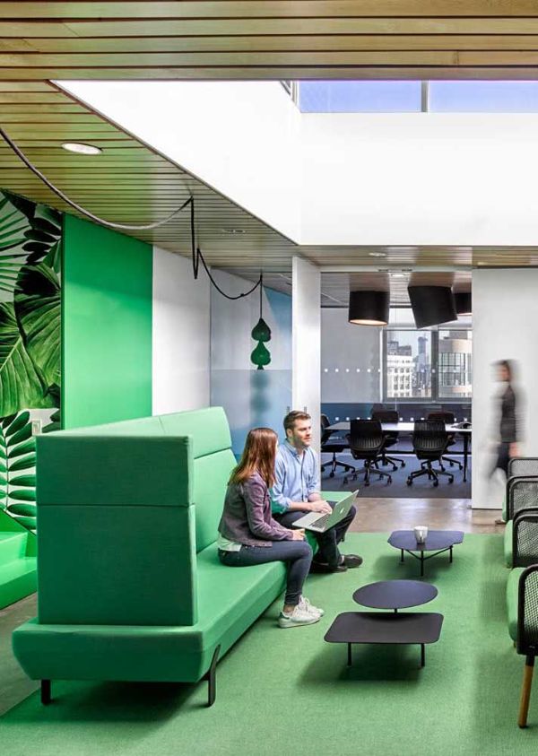 grüne couch boden ideen modernes design