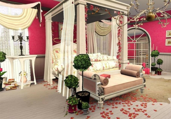romantisch schlafzimmer gestalten valentinstag feiern dekoideen