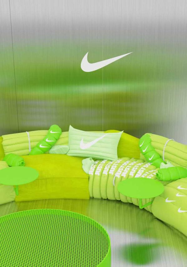 trendiges design grüne couch