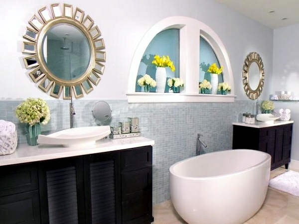 badezimmer fensterbank deko stilvoll und einladend baddesign ideen