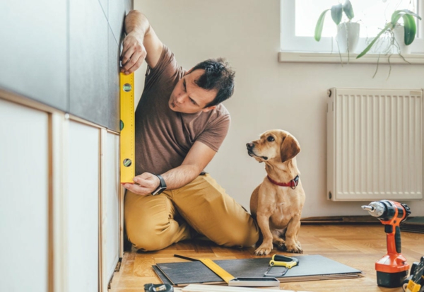 Ist Heimwerken ein Problem für die Versicherung Ihrer Immobilie Hund