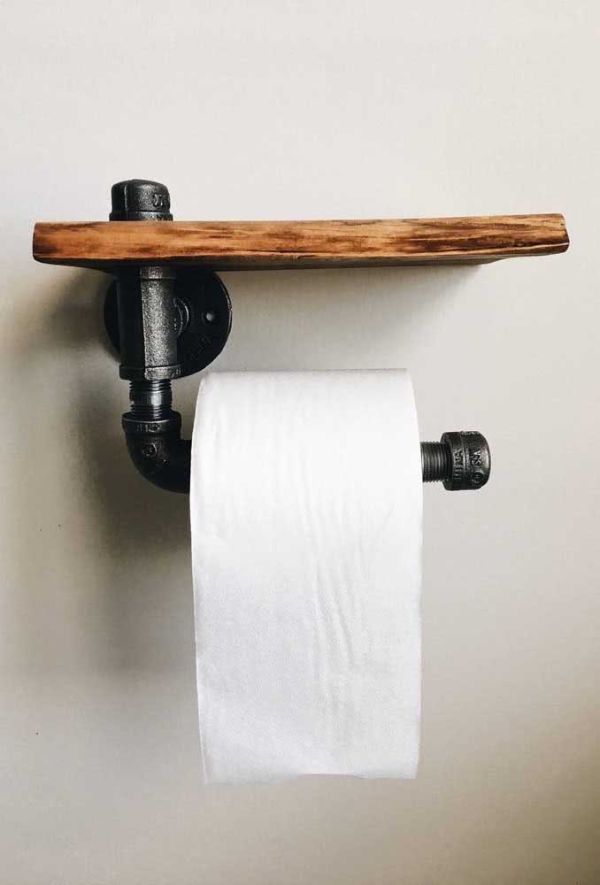 Toilettenpapier Holzregal selber machen