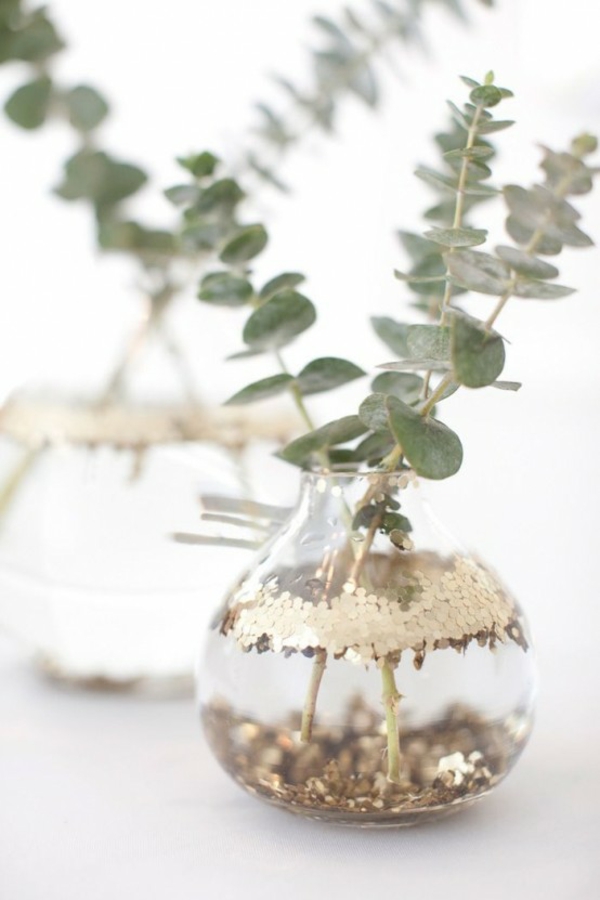 eukalyptus zimmerpflanze kreative deko selber machen eukalyptuszweige