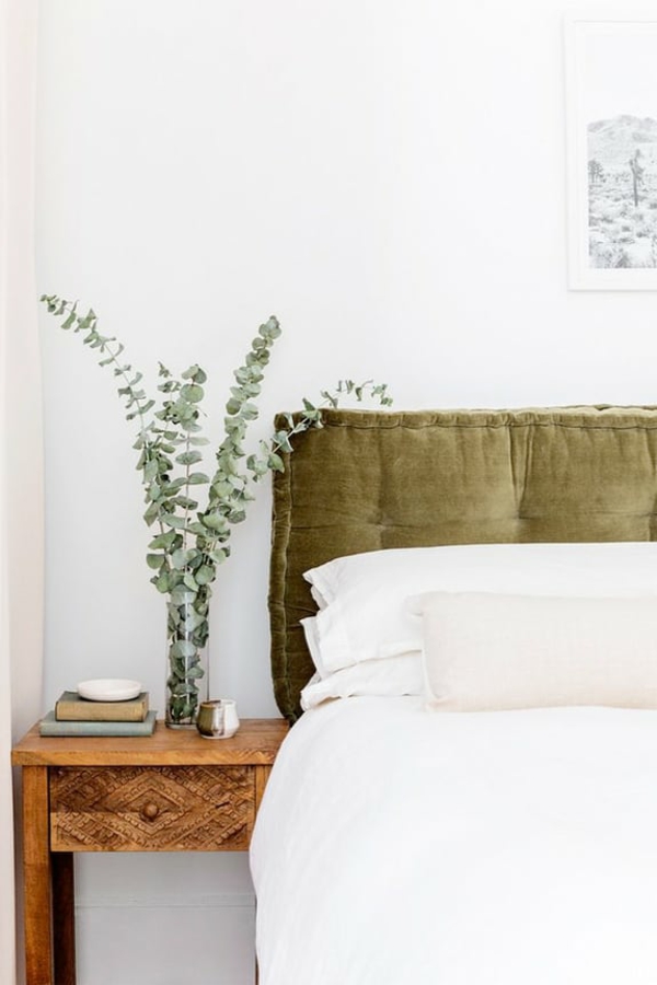 eukalyptus zimmerpflanze zweige dekovase schlafzimmer