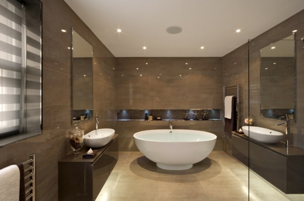 indirekte beleuchtung badezimmer ausgefallene leuchten stilvolles baddesign