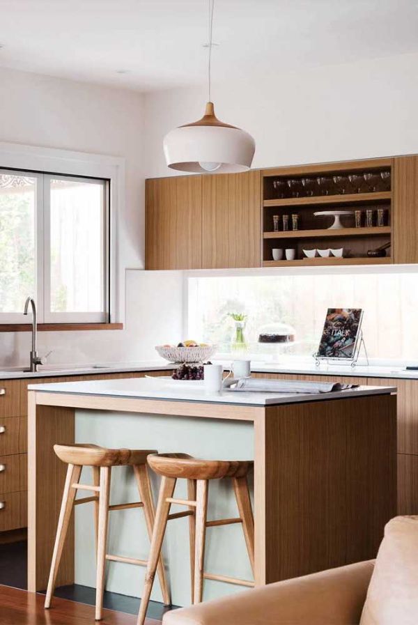 Kücheninsel - moderner Stauraum - Holzküche