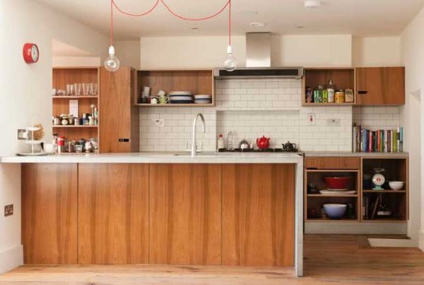 Wohnliches Design - tolle moderne Holzküche
