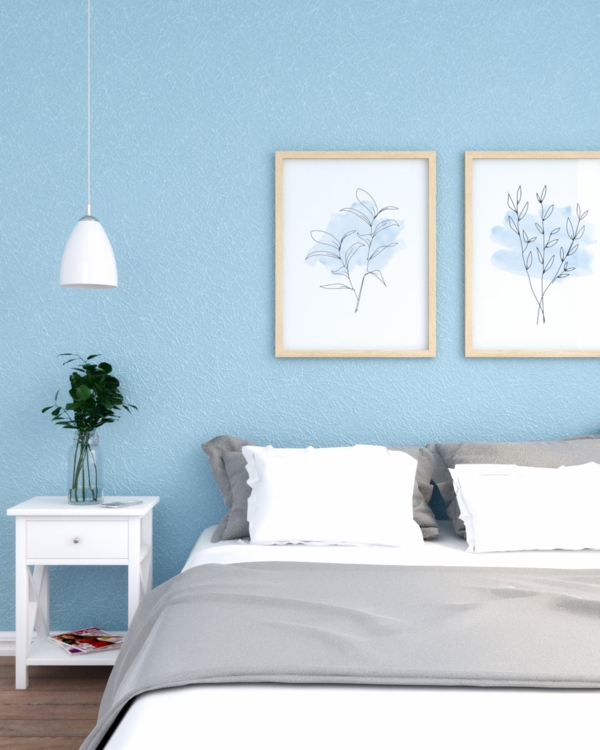 wandfarbe pastell frische stimmung schlafzimmer einrichten