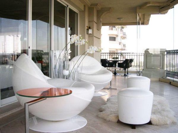 Balkonmöbel - wunderbare weiße Möbel Ideen