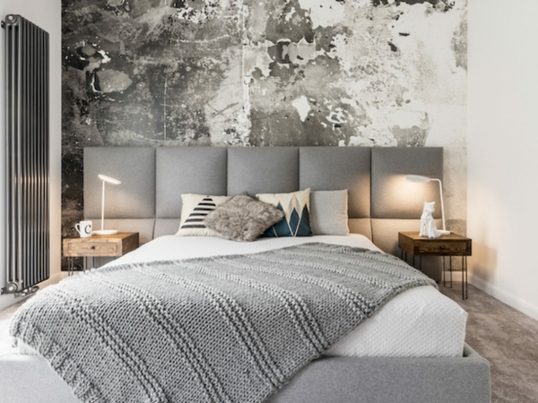 graues schlafzimmer ideen modern elegant frisch