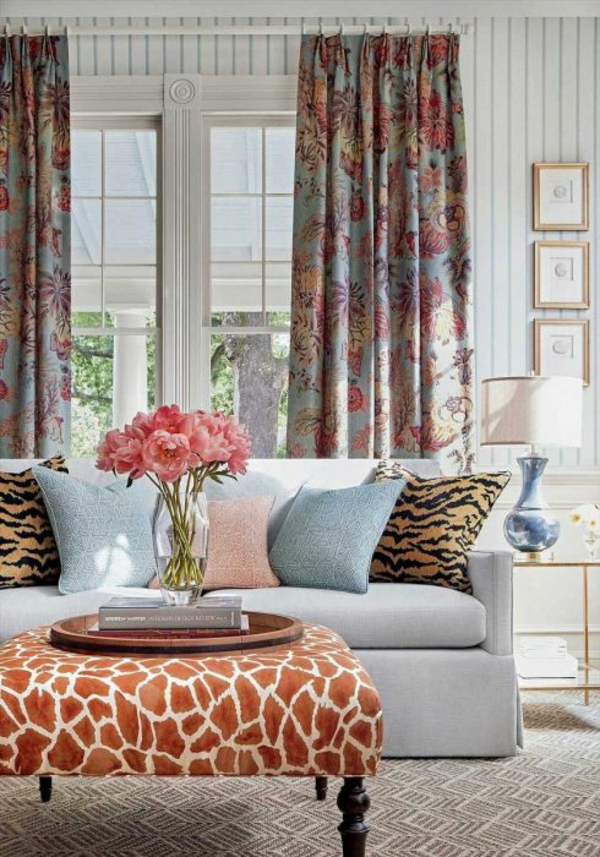 sommermotive elegantes wohnzimmer einrichten sommerlich dekorieren