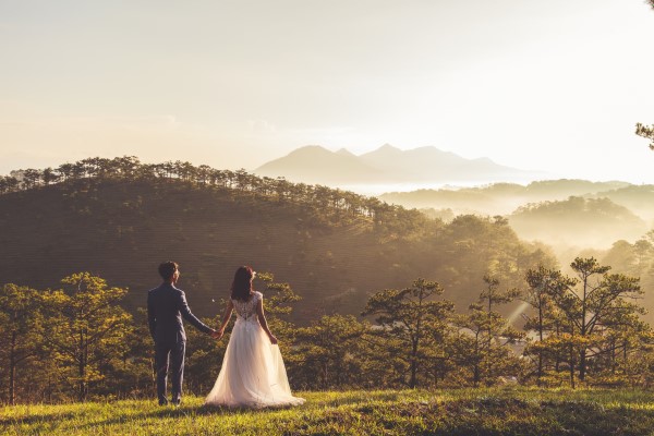5 interessante Perspektiven für Hochzeitsfotos landschaft fotografie hochzeit