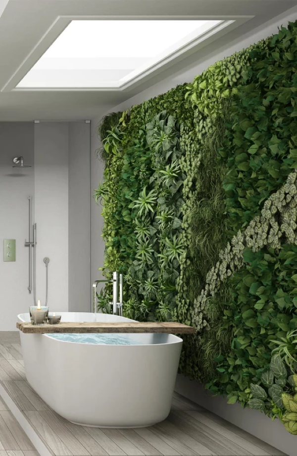 Mit künstlichen Pflanzen für das Badezimmer kreieren Sie ein echtes Paradies atemberaubende grüne arrangements