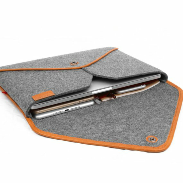 nachhaltige laptoptasche grau elegant