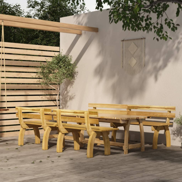 Gartenschuppe und Gartenmoebel – 2 Garten-Essentials im Ueberblick naturholz sitzgruppe outdoor