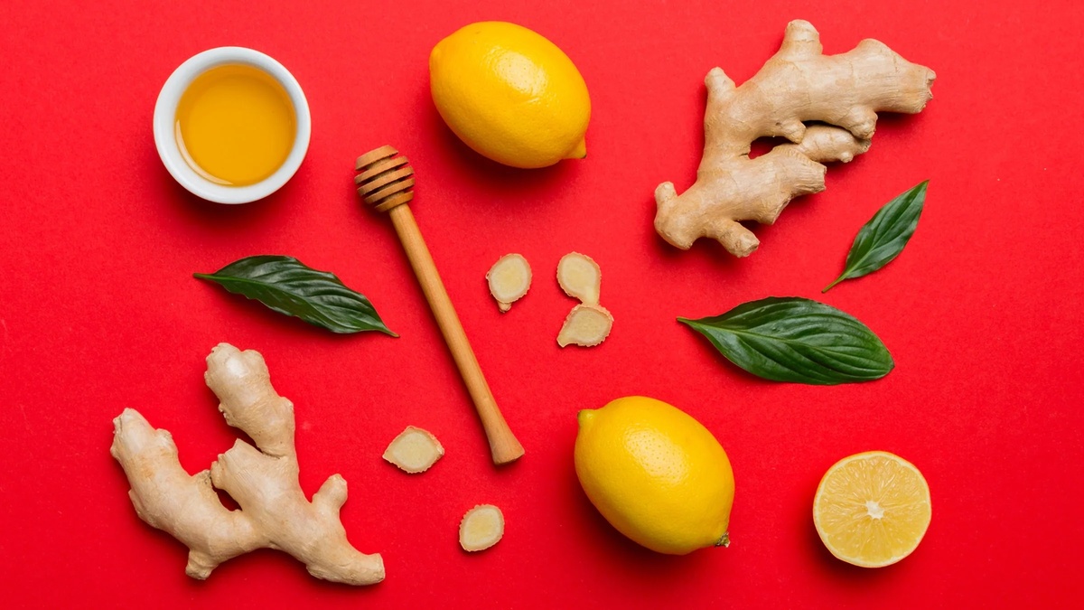 Ingwer, Zitronen und Honig sind natürliche Heilmittel